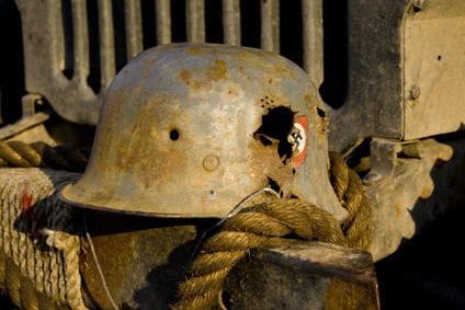 Ein Stahlhelm aus dem 2. Weltkrieg